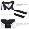 ChinFun Referee Shirt Women's Ref Costume V-Neck Black and White Stripe Umpire Jersey for Basketball Halloween XL view 3