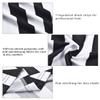 ChinFun Referee Shirt Women's Ref Costume V-Neck Black and White Stripe Umpire Jersey for Basketball Halloween XL view 4