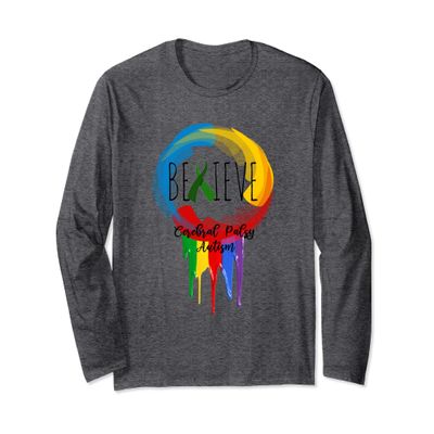 Cerebral Palsy Autism Awareness Dreamcatcher T-shirt colors Long Sleeve T-Shirt