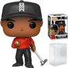 Funko POP PGA Golf - Tiger Woods (Red Shirt) Vinyl Figure (Bundled with Compatible Pop Box Protector Case), 3.75 inches view 1