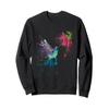 Hummingbird and Flower Bird Watcher Hummingbird Lover Sweatshirt view 1