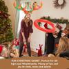 2PCS Christmas Party Toss Game Inflatable Reindeer Antler Hat with Rings for Kids Adults Family Xmas Fun Games(1 Pump8 Rings, 2 Antlers) view 3