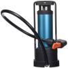 Emoly Upgraded Mini Portable Bicycle Pump, Foot Pump with Pressure Gauge, Tire Inflator, Compatible Universal Presta and Schrader Double Valve Bike Air Pump (Blue) view 2