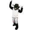 Dark Green Sport Cow Ox Bull Cartoon Costume Mascot Adult Character Design Cosplay view 2