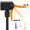 Emoly Bike Pump, Upgraded Mini Portable Bicycle Pump, Foot Bike Pump with Pressure Gauge, Tire Inflator Device, Compatible Universal Presta and Schrader Double Valve Bicycle Air Pump view 3