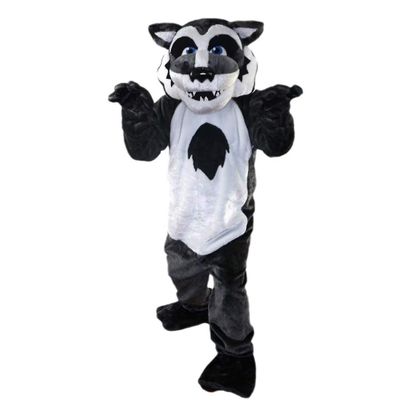 cartoon mascot Grey Forest Wolf Costume Cosplay Cartoon Character Suit