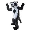 cartoon mascot Grey Forest Wolf Costume Cosplay Cartoon Character Suit view 2