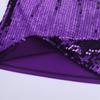 YiZYiF Youth Kids Girls Dance Fashion Spaghetti Straps Tank Tee Metallic Shiny Party Camisole Vest Tops Sequins Purple 8 view 3