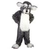 Long-Haired Grey Dog Costume Mascot Cartoon Hand-made Toy Stuffed view 3