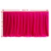 MYMM 6FT(72 * 31 in) Rose red Tulle Tutu Table Skirt, Wedding Bridesmaid, Baby Party Skirt, Rectangle Or Round Decorative Table Decoration, Fashion Deluxe Romantic Birthday Party Shower(Wave) view 2