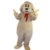 Beige Dog Cartoon Animal Costume Mascot Plush Toys Fursuit Cosplay view 2