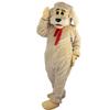 Beige Dog Cartoon Animal Costume Mascot Plush Toys Fursuit Cosplay view 3