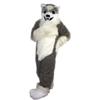 Grey Wolf Husky Mascot Costume Cartoon Cosplay Cartoon Character Suit view 4
