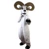 White Goat Antelope Cartoon Costume Mascot Plush with Mask for Adult Cosplay Party Halloween Dress Up view 1