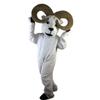 White Goat Antelope Cartoon Costume Mascot Plush with Mask for Adult Cosplay Party Halloween Dress Up view 3
