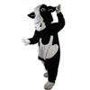 Black and White Cow Cartoon Costume Mascot Plush with Mask for Adult Cosplay Party Halloween Dress Up view 2