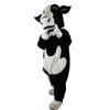 Black and White Cow Cartoon Costume Mascot Plush with Mask for Adult Cosplay Party Halloween Dress Up view 3
