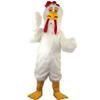 cartoon mascot White Long-Haired Chicken Bird Costume Adult Cartoon Character Outfit view 1