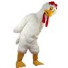 cartoon mascot White Long-Haired Chicken Bird Costume Adult Cartoon Character Outfit view 4