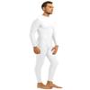 JEATHA Men's Spandex Full Body Tank Leotard Slim Fit Ballet Dance Gymnastics Jumpsuit Sportswear White X-Large view 4