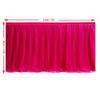 MYMM 3FT(36 * 31 in) Rose red Tulle Tutu Table Skirt, Wedding Bridesmaid, Baby Party Skirt, Rectangle Or Round Decorative Table Decoration, Fashion Deluxe Romantic Birthday Party Shower(Wave) view 2