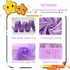 MYMM 6FT(72 * 31 in) Purple Tulle Tutu Table Skirt, Wedding Bridesmaid, Baby Party Skirt, Rectangle Or Round Decorative Table Decoration, Fashion Deluxe Romantic Birthday Party Shower(Wave) view 3