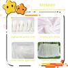 MYMM 6FT(72 * 31 in) White Tulle Tutu Table Skirt, Wedding Bridesmaid, Baby Party Skirt, Rectangle Or Round Decorative Table Decoration, Fashion Deluxe Romantic Birthday Party Shower(Wave) view 3