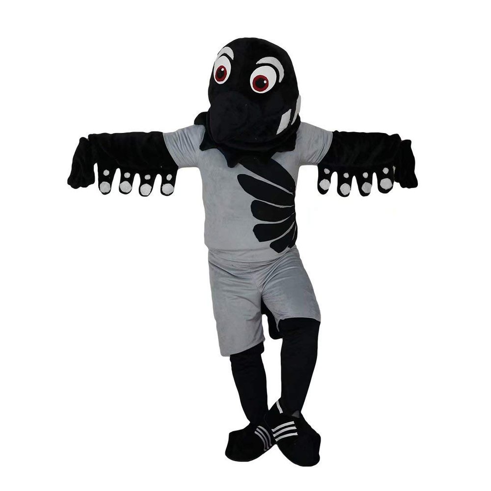 Black Bird Eagle Sport Mascot Costume Adult Character Design Cosplay