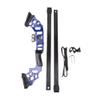 Archery Recurve Bow and Arrow Set Takedown Straight Bow Draw Weight 30lbs-40lbs Adjustable Recurve Bow with 6pcs Fiberglass Arrow for Hunting Shooting Right Hand (Blue) view 3