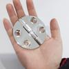 2Pieces of Marine Grade CAST Solid 316 Stainless Steel Mirror Polished Door /Cabinet Round Hinge Dia.2-1/2" (64mm) for Boat, RVs view 3