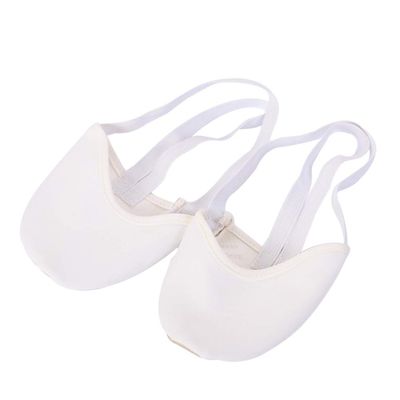 Healifty Half Sole Ballet Shoe Contemporary Pirouette Dance Lyrical Turning Shoes Dance Paw for Ballet Jazz Women Girls Size XS (White)