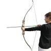 56 Inch Takedown Recurve Bow and Arrow Set Archery Longbow Hunting Bow Kit Right Handed 30-50lbs for Shooting Practice Competition with Carbon Arrows (30lbs, Camo Set) view 3