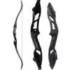 56 Inch Takedown Recurve Bow and Arrow Set Archery Longbow Hunting Bow Kit Right Handed 30-50lbs for Shooting Practice Competition with Carbon Arrows (30lbs, Black Set) view 2