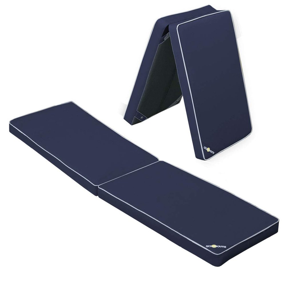 Oceansouth Boat Seat Cushion (Blue, Length 63" x Width 15" x Height 2-1/2") Cushion Cover Sponge Bench Patio Chair seat high pad Porch Swing Kitchen Cushions Boat Seats Accessories Furniture Garden