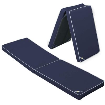 Oceansouth Boat Seat Cushion (Blue, Length 55" x Width 15" x Height 2-1/2") Cushion Cover Sponge Bench Patio Chair seat high pad Porch Swing Kitchen Cushions Boat Seats Accessories Furniture Garden