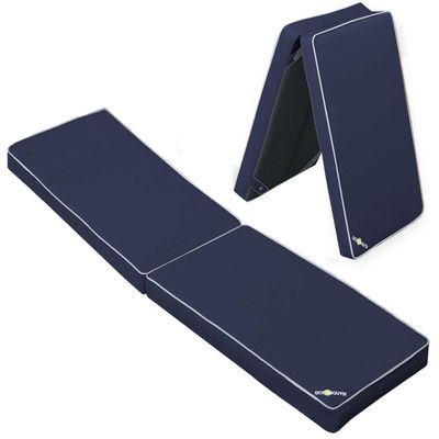Oceansouth Boat Seat Cushion (Blue, Length 71" x Width 17" x Height 2-1/2") Cushion Cover Sponge Bench Patio Chair seat high pad Porch Swing Kitchen Cushions Boat Seats Accessories Furniture Garden
