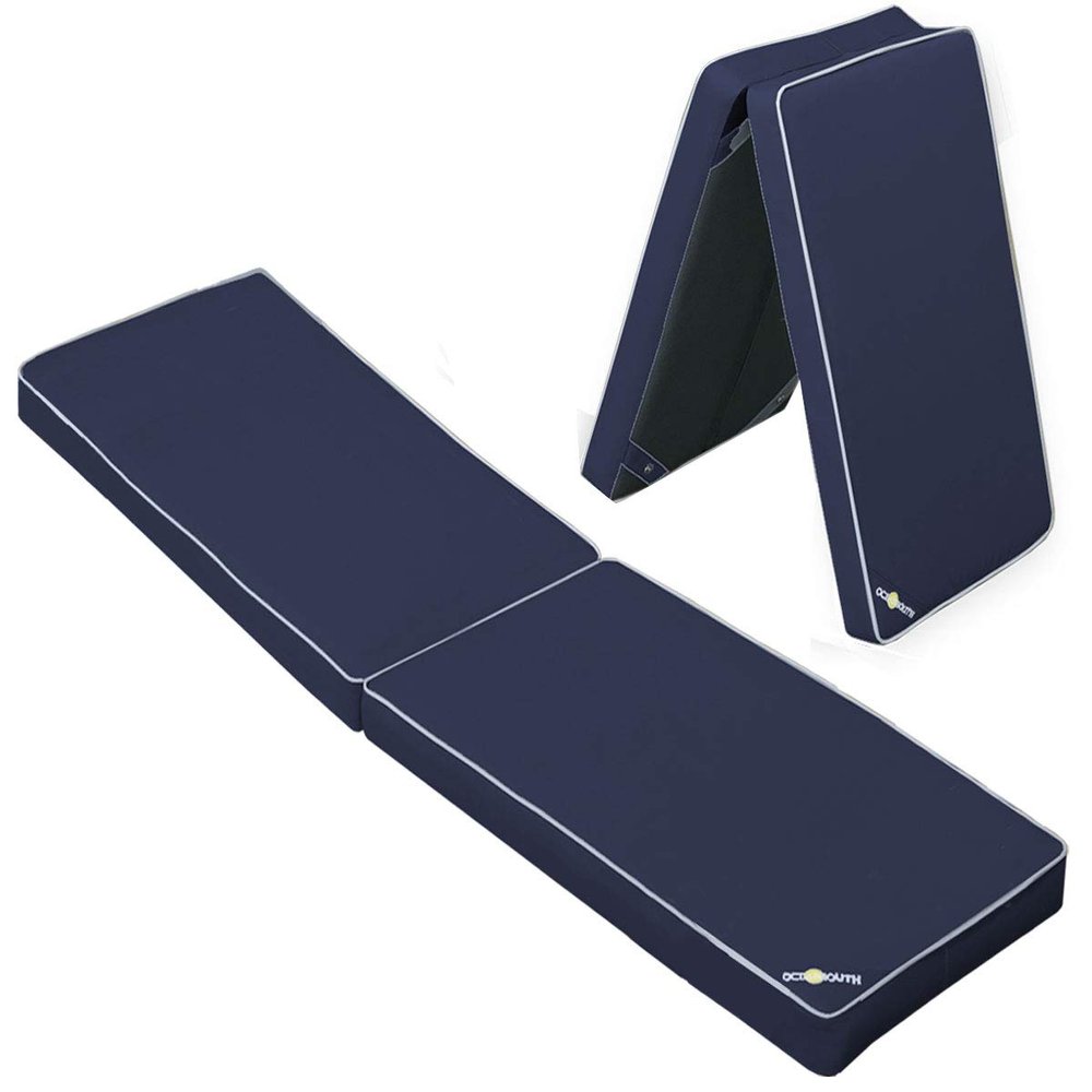 Oceansouth Boat Seat Cushion (Blue, Length 71" x Width 17" x Height 2-1/2") Cushion Cover Sponge Bench Patio Chair seat high pad Porch Swing Kitchen Cushions Boat Seats Accessories Furniture Garden