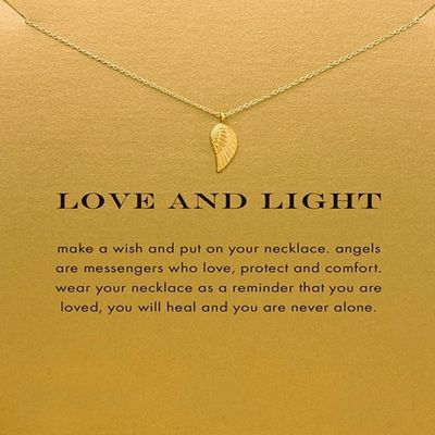 Adventure mountain Necklace Friendship Brave Inspirational Pendant Chain Y Necklace with Message Card Good Luck Gift Card