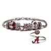 Stone Armory Ultimate Crimson Tide Fan Ring and Bracelet Set | Officially Licensed University of Alabama Jewelry | Bama Jewelry | Alabama Roll Tide Gifts | view 1