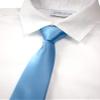 Spring Notion Boys' Solid Color Microfiber Zipper Tie Large Sky Blue view 2