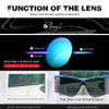 Bevi Polarized Sports Sunglasses for Men Women Baseball Running Cycling Golf Tr90 Durable and Ultralight Frame 2735C1 view 4