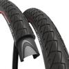 Fincci Pair 26 inch Bike Tires - Foldable Slick 26 x 1.95 Bike Tires for Mountain Bike MTB Road Hybrid Bicycle 50-559, 30 TPI - Pack of 2 Tires Leno view 1