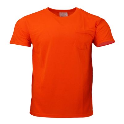 Troy Safety S3111 Short Sleeve High-Visibility Force Color Enhanced Safety Shirt (S, Orange)