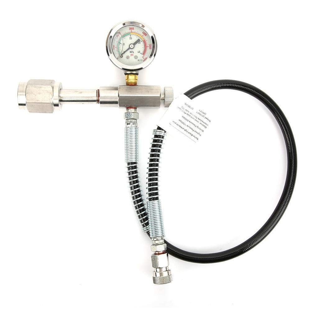 Stainless Steel Air Fill Station Adapter 347 Hex Valve with High Pressure Black Air Filler Pipe Fill Station Charging Adaptor