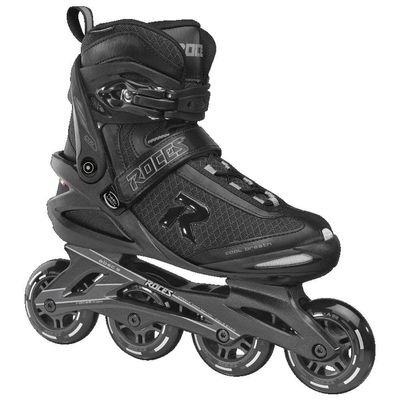 Roces Men's Icon Inline Skates, Black-Dark-Charcoal, 46 (EU)