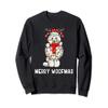 Christmas Cute Poodle Dog Holiday Lights Merry Woofmas Sweatshirt view 1
