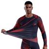 OEBLD Compression Pants Men Thermal Underwear Set Base Layer Dry Tights Gym Running Leggings Long Sleeve Shirt(Red Dot Top,L) view 2
