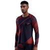 OEBLD Compression Pants Men Thermal Underwear Set Base Layer Dry Tights Gym Running Leggings Long Sleeve Shirt(Red Dot Top,L) view 3