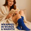 AWS/American Made Slouchy Scrunch Cotton Slouch Socks for Women Shoe Size 5 to 10 (Parliament, 1 Pair) view 2
