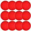Coopay 12 Pieces Home Air Hockey Pucks 2.5 Inch Heavy Replacement Pucks for Game Tables Equipment Accessories, 12 Grams (Red) view 1
